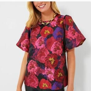 Pomader Place Camellia  Jacquard Lyla Floral Top size Midium